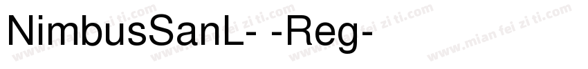 NimbusSanL- -Reg字体转换